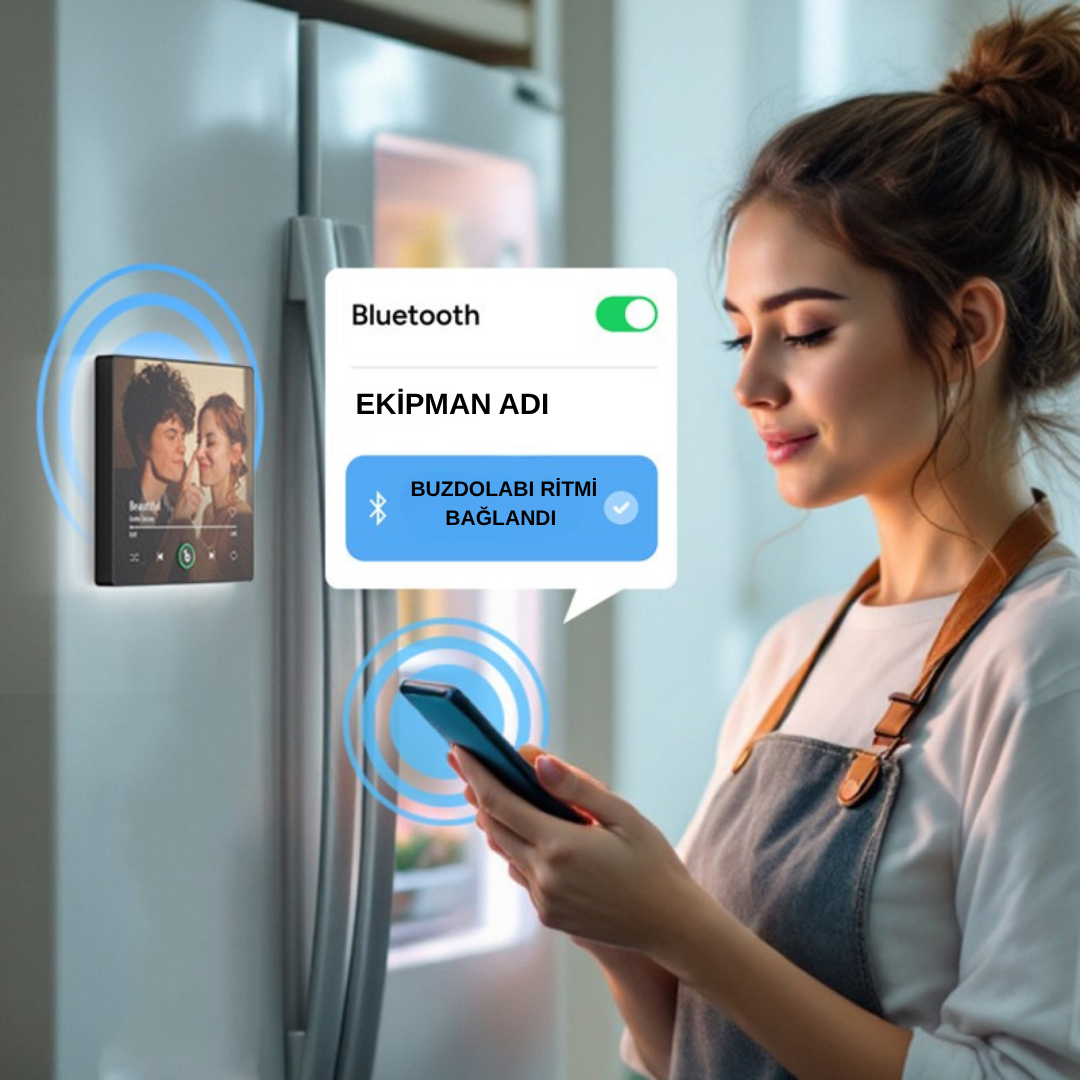 Kişiselleştirilebilir Müzik Buzdolabı Magneti™